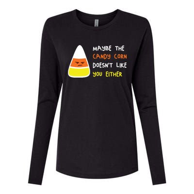 Halloween Costume Team Candy Corn Womens Cotton Relaxed Long Sleeve T-Shirt