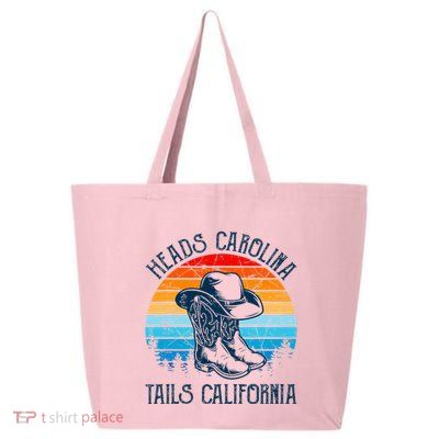 Heads Carolina Tail California Country Music Cowgirl Western 25L Jumbo Tote