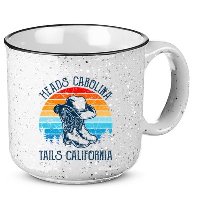 Heads Carolina Tail California Country Music Cowgirl Western 15oz Campfire Ceramic Mug