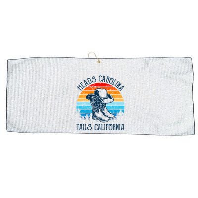 Heads Carolina Tail California Country Music Cowgirl Western Large Microfiber Waffle Golf Towel