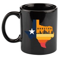 Houston City Texas Map Patriotic Texan 11oz C Handle Ceramic Mug