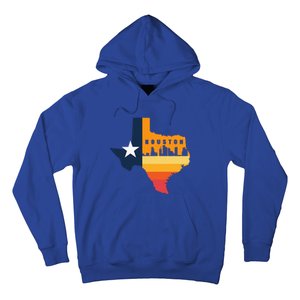 Houston City Texas Map Patriotic Texan Hoodie