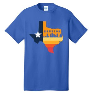 Houston City Texas Map Patriotic Texan Tall T-Shirt