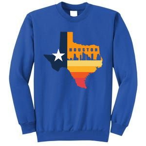 Houston City Texas Map Patriotic Texan Tall Sweatshirt