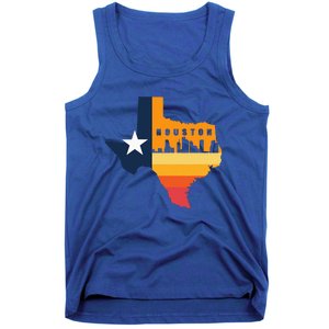 Houston City Texas Map Patriotic Texan Tank Top