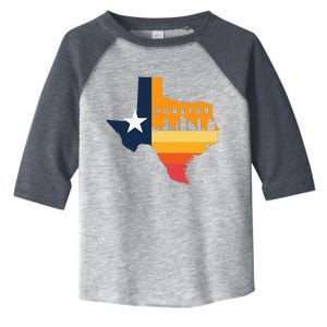 Houston City Texas Map Patriotic Texan Toddler Fine Jersey T-Shirt