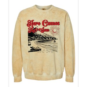 Here Comes The Sun Summer Colorblast Crewneck Sweatshirt