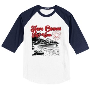 Here Comes The Sun Summer Baseball Sleeve Shirt