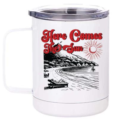 Here Comes The Sun Summer 12 oz Stainless Steel Tumbler Cup