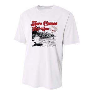 Here Comes The Sun Summer Youth Performance Sprint T-Shirt