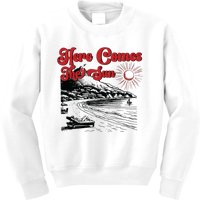 Here Comes The Sun Summer Kids Sweatshirt