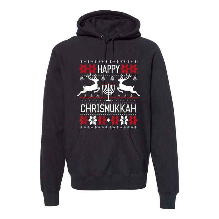 Happy Chrismukkah This Is My Christmas Hanukkah Funny Cool Premium Hoodie