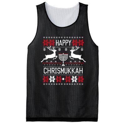 Happy Chrismukkah This Is My Christmas Hanukkah Funny Cool Mesh Reversible Basketball Jersey Tank