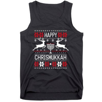 Happy Chrismukkah This Is My Christmas Hanukkah Funny Cool Tank Top