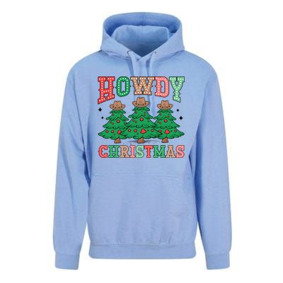 Howdy Christmas Tree Western Tumbler Merry And Bright Christmas Cowboy Unisex Surf Hoodie