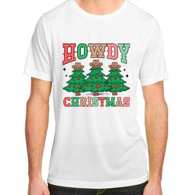 Howdy Christmas Tree Western Tumbler Merry And Bright Christmas Cowboy Adult ChromaSoft Performance T-Shirt