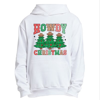 Howdy Christmas Tree Western Tumbler Merry And Bright Christmas Cowboy Urban Pullover Hoodie