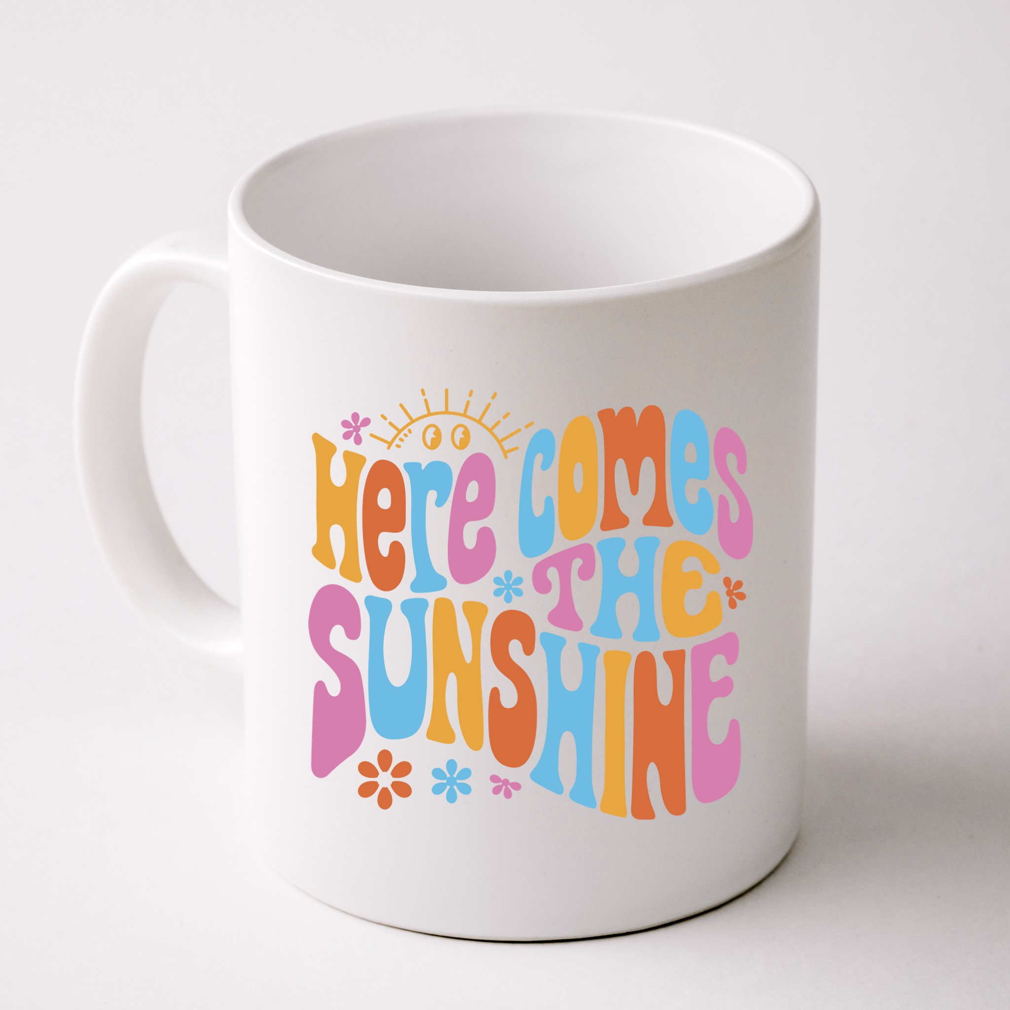 Here Comes The Sunshine Colorful Retro Mug