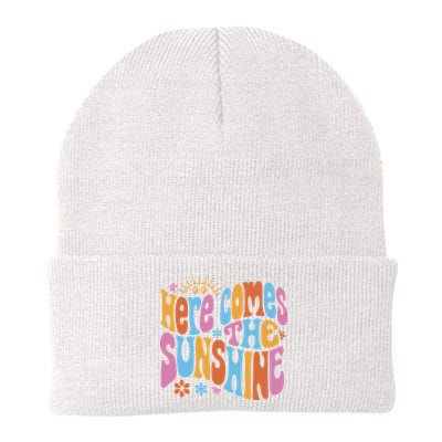 Here Comes The Sunshine Colorful Retro Knit Cap Winter Beanie