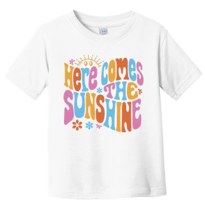 Here Comes The Sunshine Colorful Retro Toddler T-Shirt