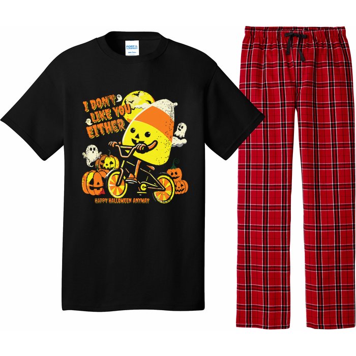 Halloween Costume Team Candy Corn I DonT Like You Either Pajama Set