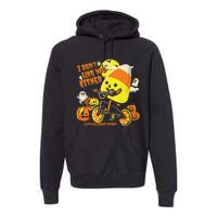 Halloween Costume Team Candy Corn I DonT Like You Either Premium Hoodie