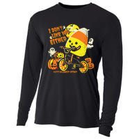 Halloween Costume Team Candy Corn I DonT Like You Either Cooling Performance Long Sleeve Crew