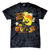 Halloween Costume Team Candy Corn I DonT Like You Either Tie-Dye T-Shirt