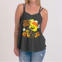 Halloween Costume Team Candy Corn I DonT Like You Either Women's Strappy Tank