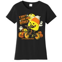 Halloween Costume Team Candy Corn I DonT Like You Either Women's T-Shirt