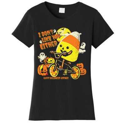 Halloween Costume Team Candy Corn I DonT Like You Either Women's T-Shirt