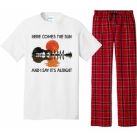 Here Comes The Sun And I Say It's Alright Guitar Pajama Set