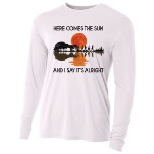 Here Comes The Sun And I Say It's Alright Guitar Cooling Performance Long Sleeve Crew