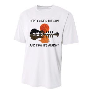 Here Comes The Sun And I Say It's Alright Guitar Performance Sprint T-Shirt