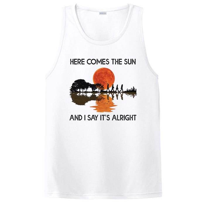 Here Comes The Sun And I Say It's Alright Guitar PosiCharge Competitor Tank