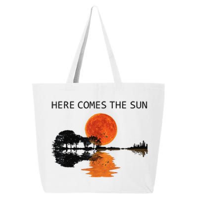 Here Comes The Sun Guitar Shadow Sunset  25L Jumbo Tote