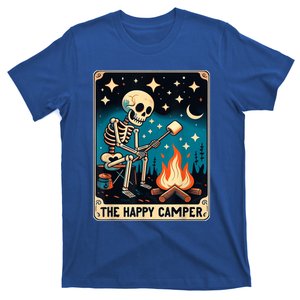 Happy Camper Tarot Card Skeleton Camper Funny Camping Great Gift T-Shirt