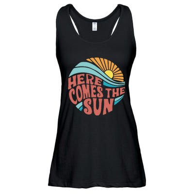 Here Comes The Sun Summer Beach Ladies Essential Flowy Tank