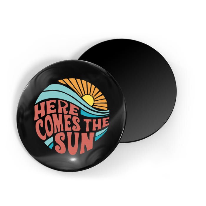 Here Comes The Sun Summer Beach Magnet