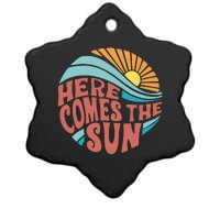 Here Comes The Sun Summer Beach Ceramic Star Ornament