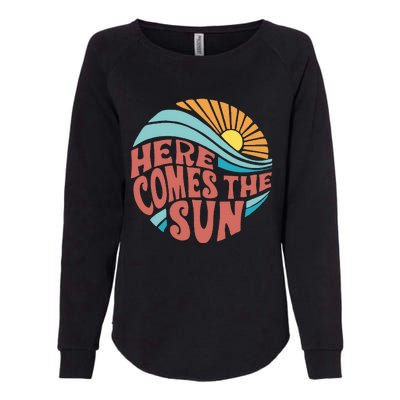 Here Comes The Sun Summer Beach Womens California Wash Sweatshirt