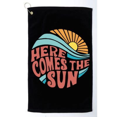 Here Comes The Sun Summer Beach Platinum Collection Golf Towel