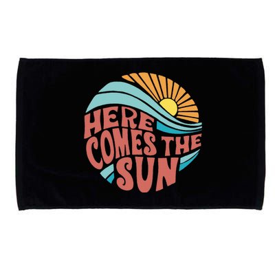 Here Comes The Sun Summer Beach Microfiber Hand Towel