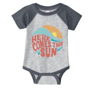 Here Comes The Sun Summer Beach Infant Baby Jersey Bodysuit