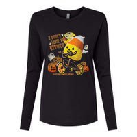 Halloween Costume Team Candy Corn I DonT Like You Either Gift Womens Cotton Relaxed Long Sleeve T-Shirt