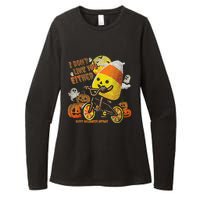 Halloween Costume Team Candy Corn I DonT Like You Either Gift Womens CVC Long Sleeve Shirt