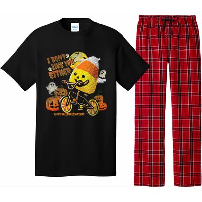 Halloween Costume Team Candy Corn I DonT Like You Either Gift Pajama Set