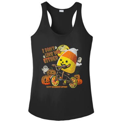 Halloween Costume Team Candy Corn I DonT Like You Either Gift Ladies PosiCharge Competitor Racerback Tank