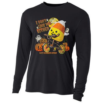 Halloween Costume Team Candy Corn I DonT Like You Either Gift Cooling Performance Long Sleeve Crew