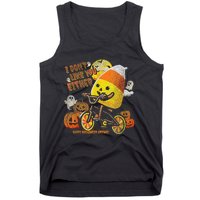 Halloween Costume Team Candy Corn I DonT Like You Either Gift Tank Top